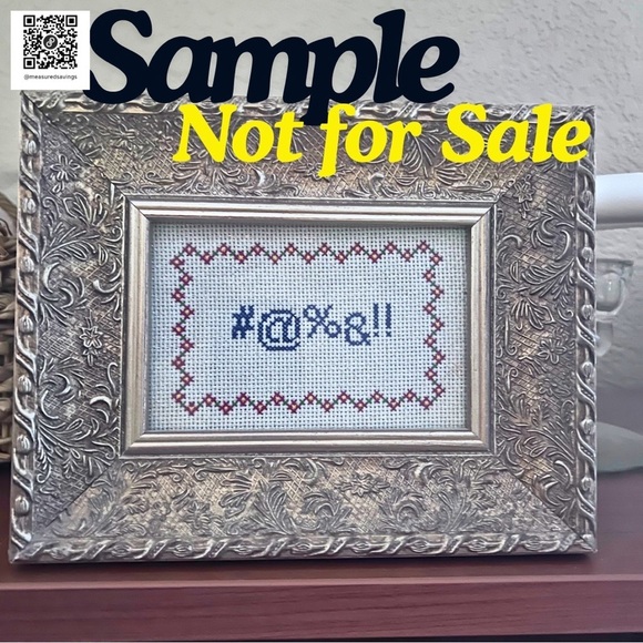 Subversive Cross-Stitch Book, Set of Cross-Stitch Patterns, Hoop and fabric - Picture 4 of 7